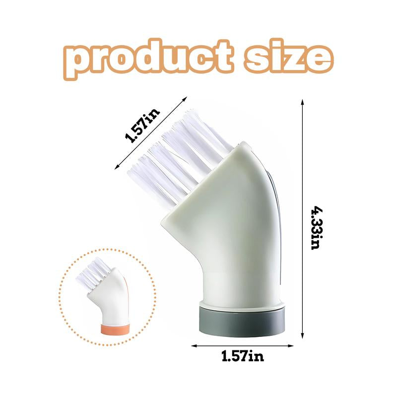 2 Counts Bottle Cleaning Brush, Multi-Functional Dry and Wet Dual-Purpose Crevice Cleaning Brush for Bathroom Kitchen, Random Color